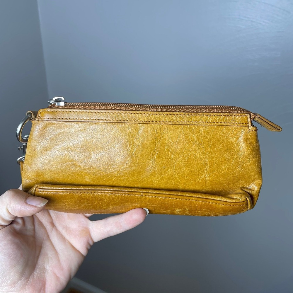 Hobo Yellow Wristlet Clutch